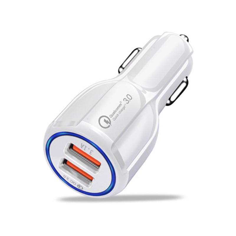 Bộ sạc xe nhanh QC3.0 Quick Charge Quick Dual USB Sạc nhanh cho điện thoại di động Bộ sạc sạc xe sạc nhanh