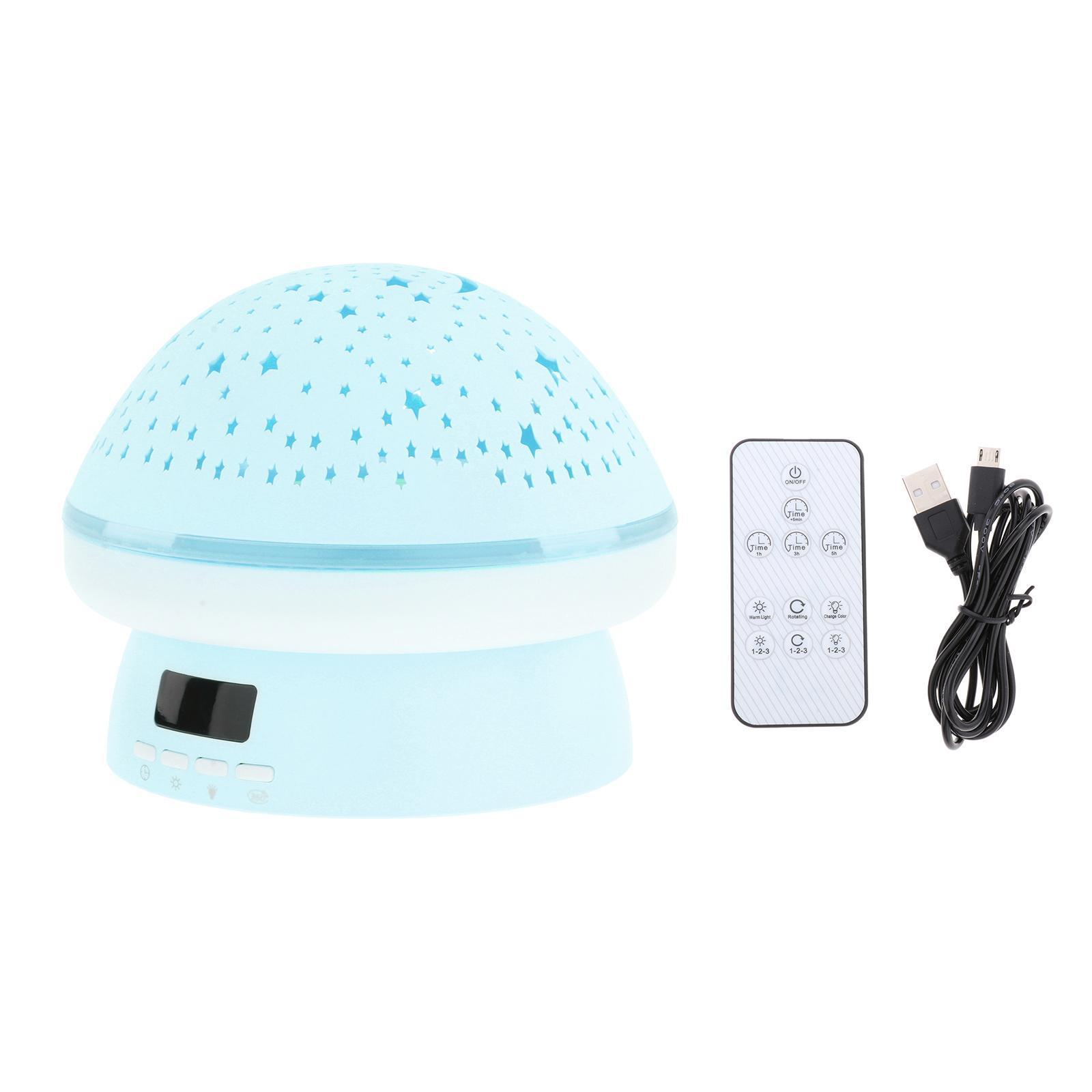 LED Light USB Projection Lamp Party Room Decor Blue