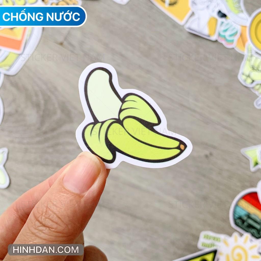 Sticker màu Vàng Nhạt Dễ Thương - Dán Trang Trí - Chất Liệu PVC Cán Màng Chất Lượng Cao Chống Nước, Chống Nắng, Không Bong Tróc Phai Màu