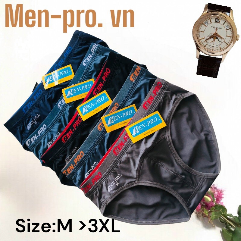 Combo 5 quần lót nam thun lạnh lưng nhỏ 2 lưng Men-pro