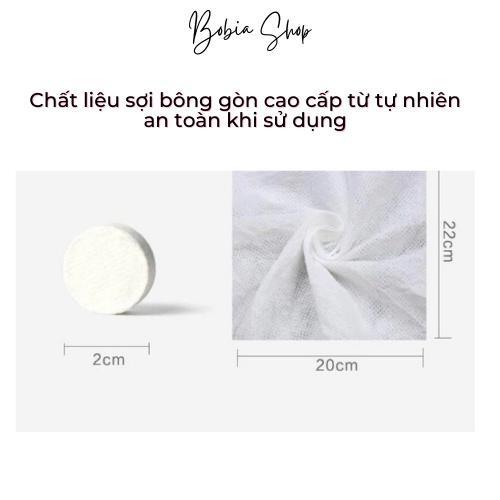 Khăn mặt nén cao cấp hình cái kẹo trái tim dễ thương mang đi du lịch nhỏ gọn tiện lợi Bobia