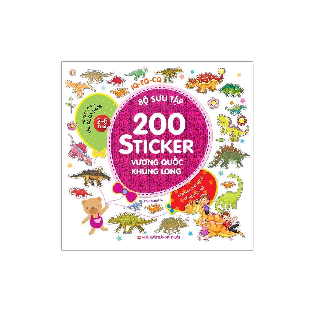 Sách - Combo 6 bộ 200 sticker Kèm Quà tặng