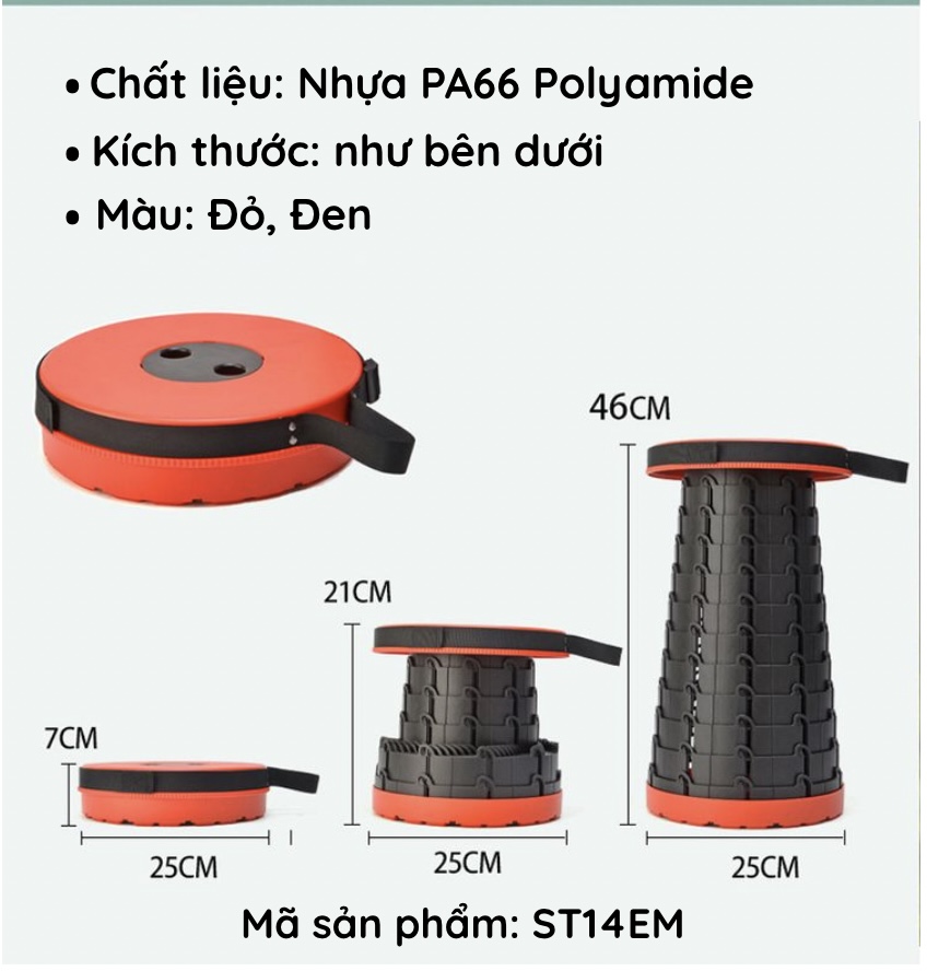 GHẾ XẾP STOOL 9 nấc