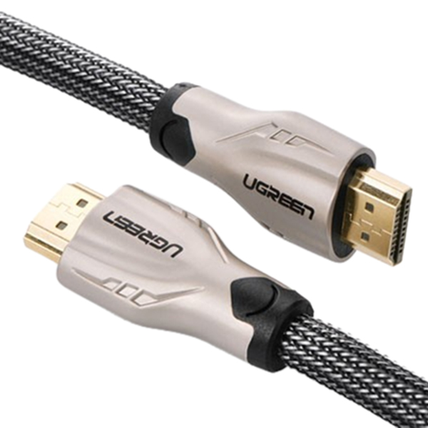 Cáp HDMI 2m Bọc Lưới Chống Nhiễu Hỗ Trợ 3D Full HD 4Kx2K Ugreen 11191 - Hàng Chính Hãng