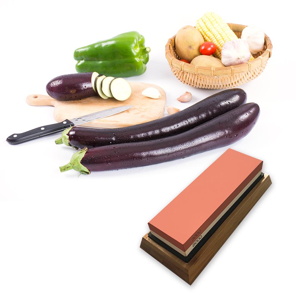 Bộ mài đá mài kép 3000/8000 với silicon chống trượt