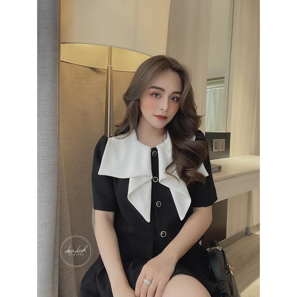 SET VEST CỔ BÈO MIX CHÂN VÁY XẾP LY XÒE CỰC ĐẸP