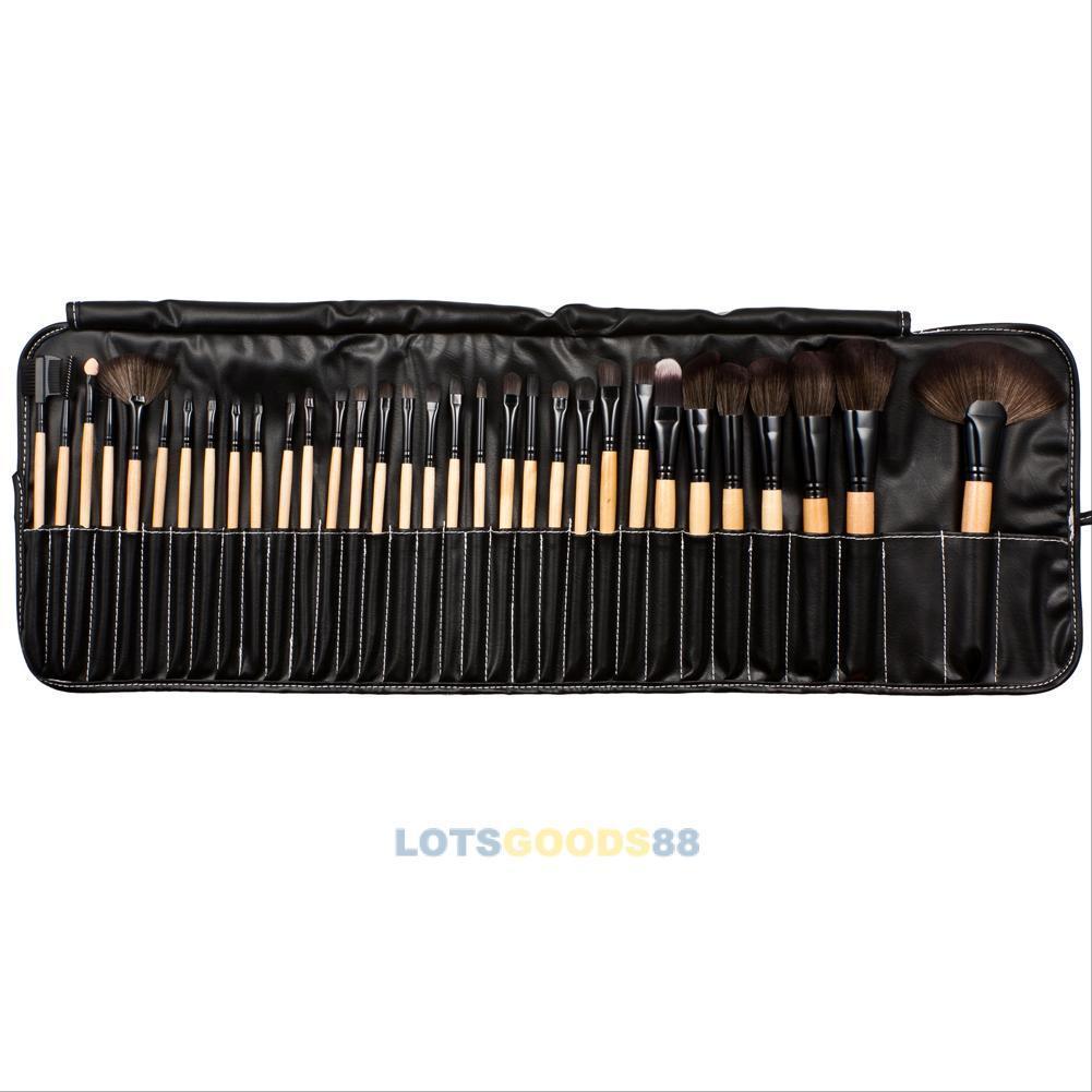 32pcs Cosmetic Brush Tool Professional Makeup Tool Set + Storage Pouch