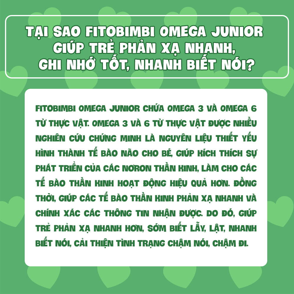 Siro Phát Triển Trí Não Cho Bé FITOBIMBI OMEGA JUNIOR Giúp Trẻ Thông Minh, Sáng Mắt Italia Chai 30ml