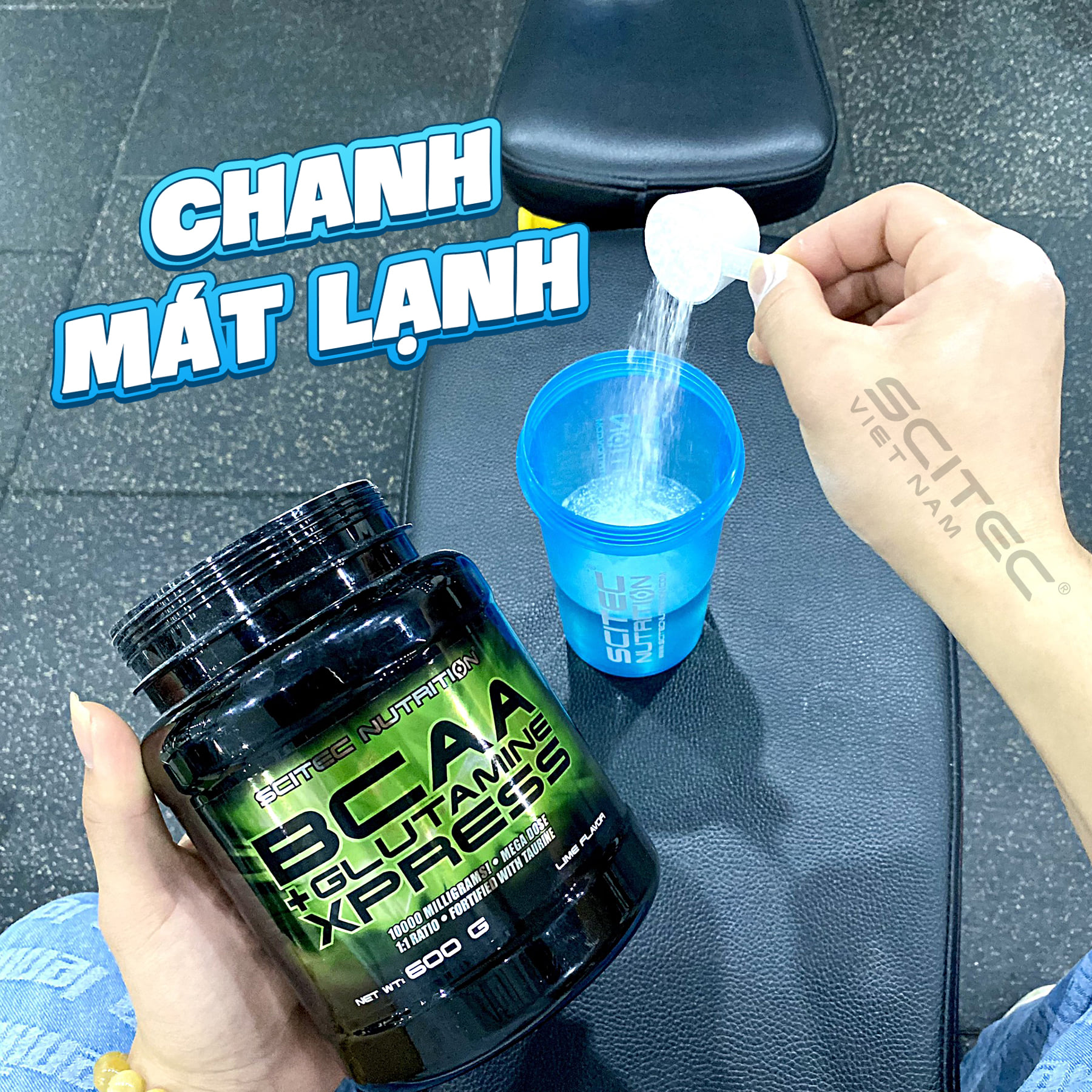 Bổ sung năng lượng BCAA + GLUTAMINE EXPRESS 600G LIME