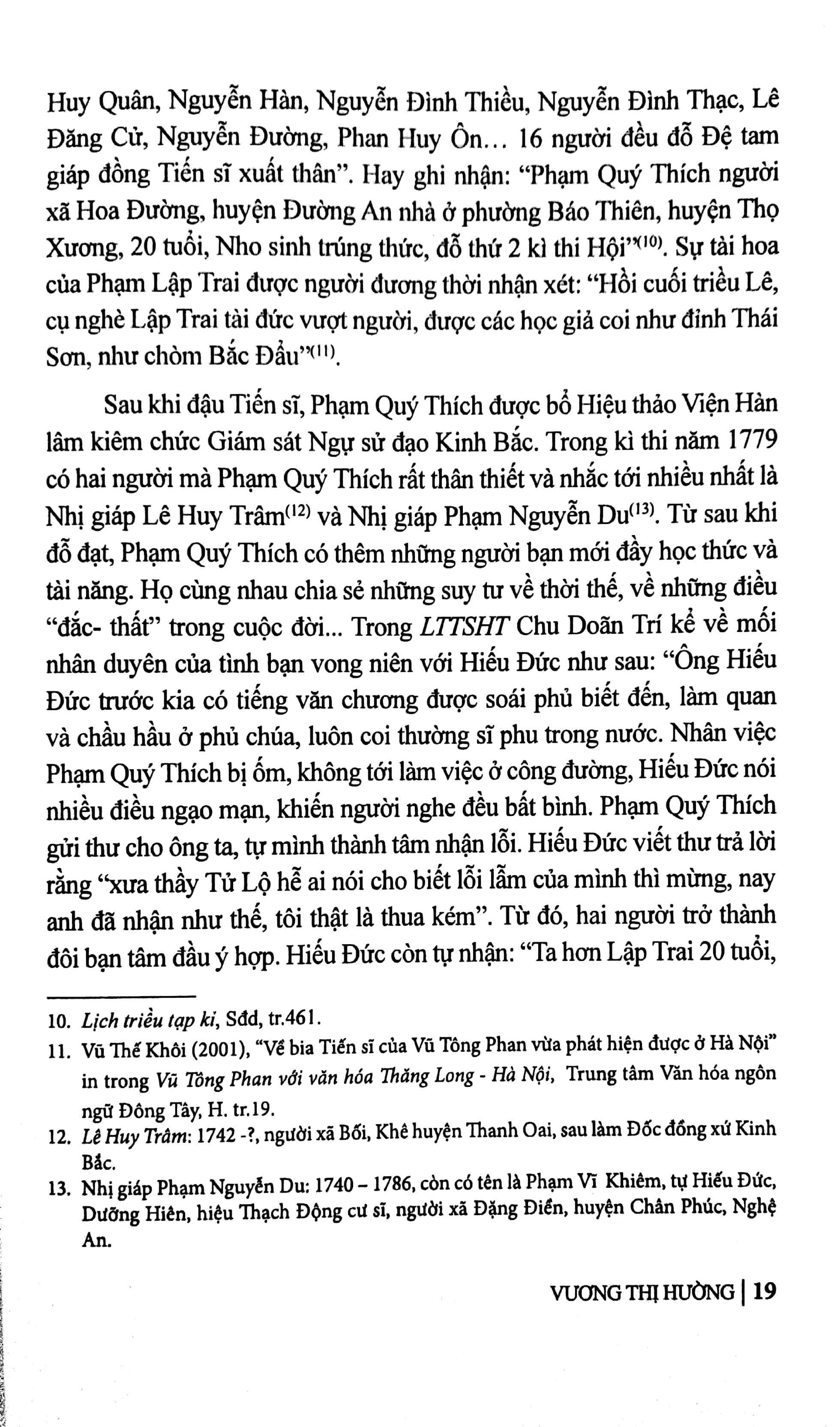 Lập Trai Phạm Quý Thích - Cuộc Đời Và Thơ Chữ Hán