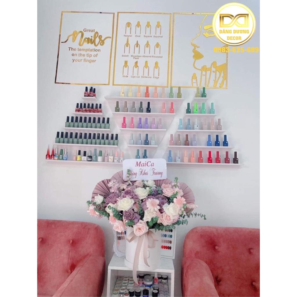 Combo 3 KỆ TAM GIÁC ĐỂ SƠN NAIL HOẶC NƯỚC HOA MINI