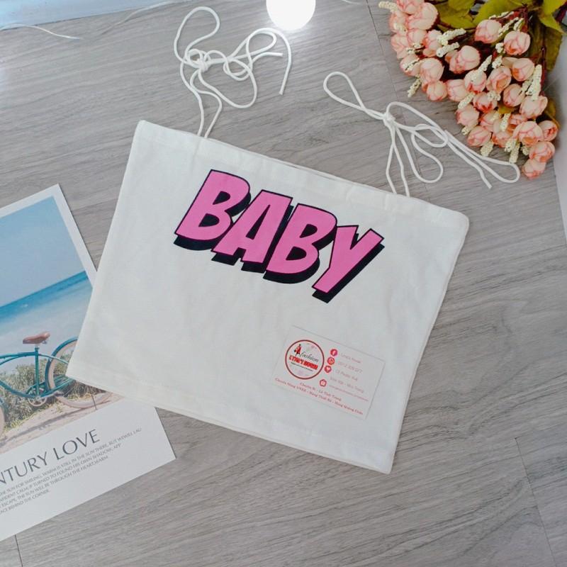 Áo Thun Hai Dây In Họa Tiết Mặt Cười Baby Siêu Cute LH56