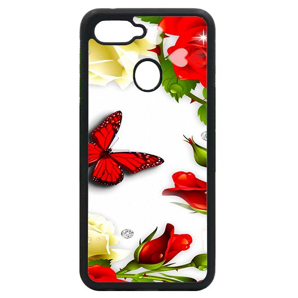 Ốp lưng cho Oppo F9 BƯỚM ĐỎ 1 - Hàng chính hãng