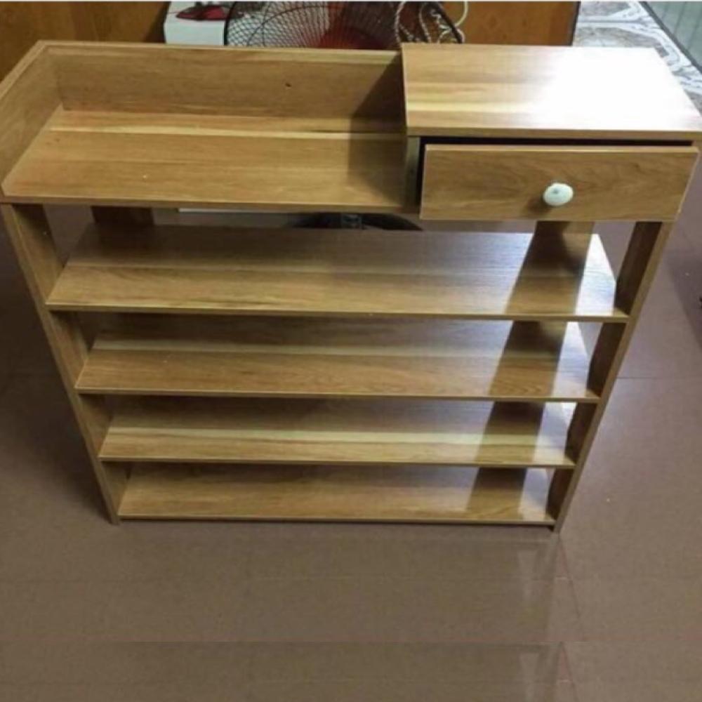 Kệ Giày Bằng Gỗ, A240 Kiểu Đứng 5 Tầng, Cao 80Cm X Rộng 60Cm X Sâu 24Cm, Gỗ Tự Nhiên Được Xử Lý Trống Mối Mọt - Giao Hàng Toàn Quốc