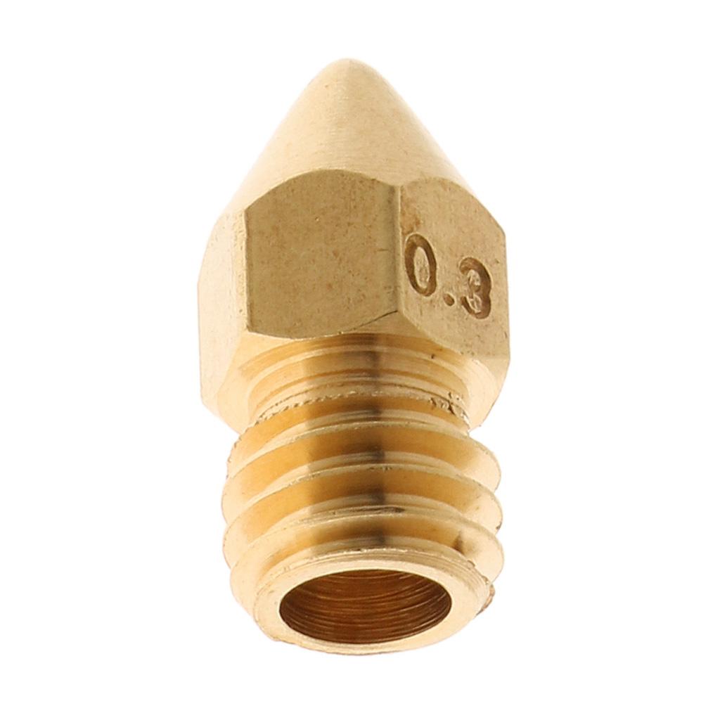 0.3mm Extruder Brass Nozzle Printer Head for 1.75mm 3D Printers Accessories