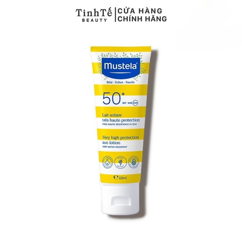 Kem Chống Nắng Cho Trẻ Sơ Sinh & Em Bé Very High Protection Sun Lotion Mustela 40ml