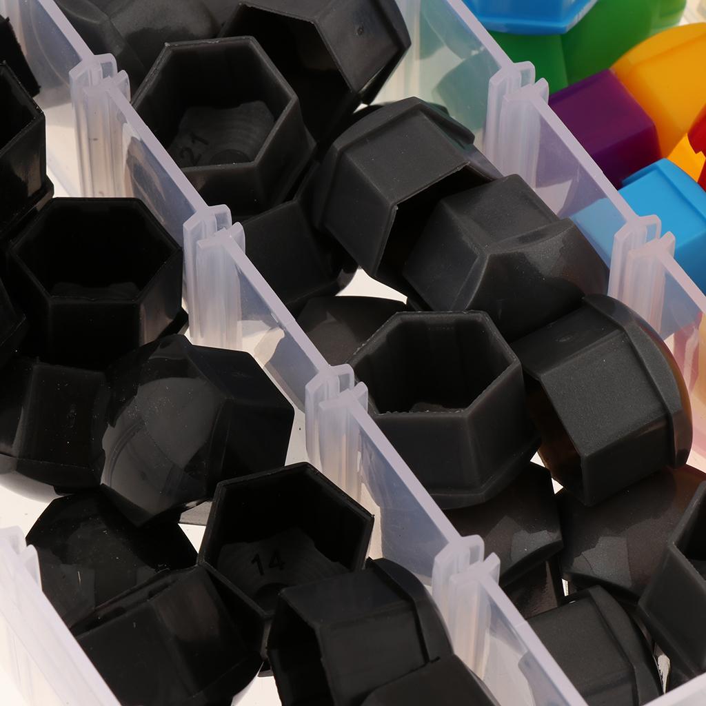 Universal 17mm Chrome Car Wheel Nut  Hub Screw Cover Lug Nur Cover