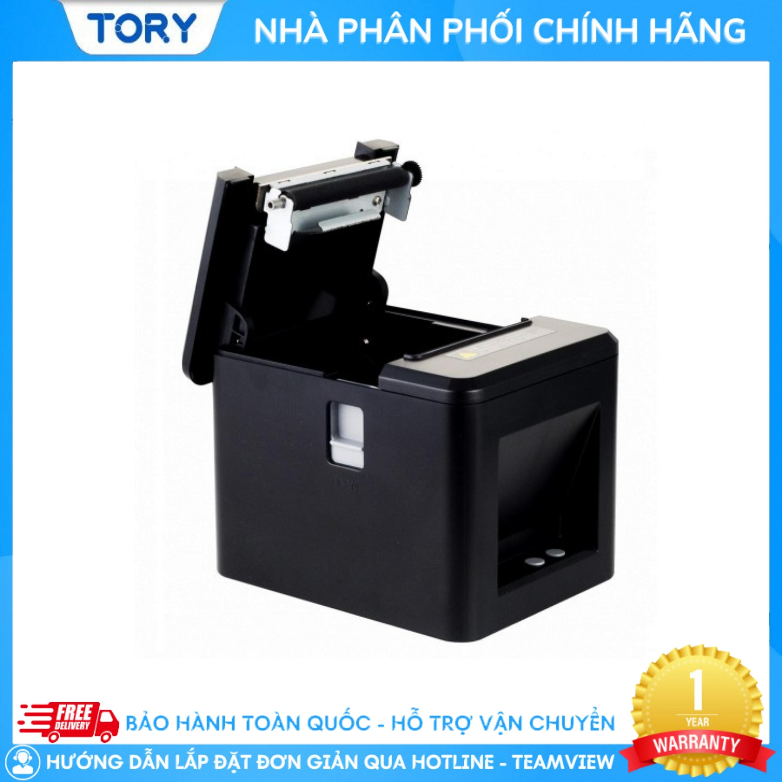 Máy in nhiệt, in bill, in hoá đơn XPRINTER T80U khổ 80mm kết nối cổng USB, tặng kèm cuộn giấy in [HÀNG CHÍNH HÃNG]