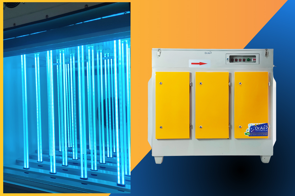 Máy UV xúc tác quang xử lý khí thải Dr.Ozone UVT-5000 - Lưu lượng xử lý: 5000 m3/h - Hàng chính hãng