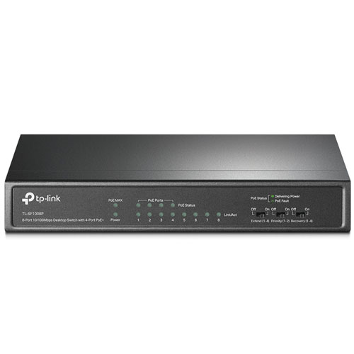TP-Link TL-SF1008P - Switch Để Bàn PoE 8 Cổng 10/100Mbps - Hàng Chính Hãng