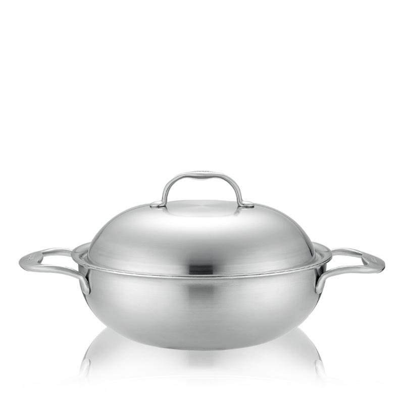 Chảo lẩu Party Wok 5 lớp liền đáy Bergen 24cm