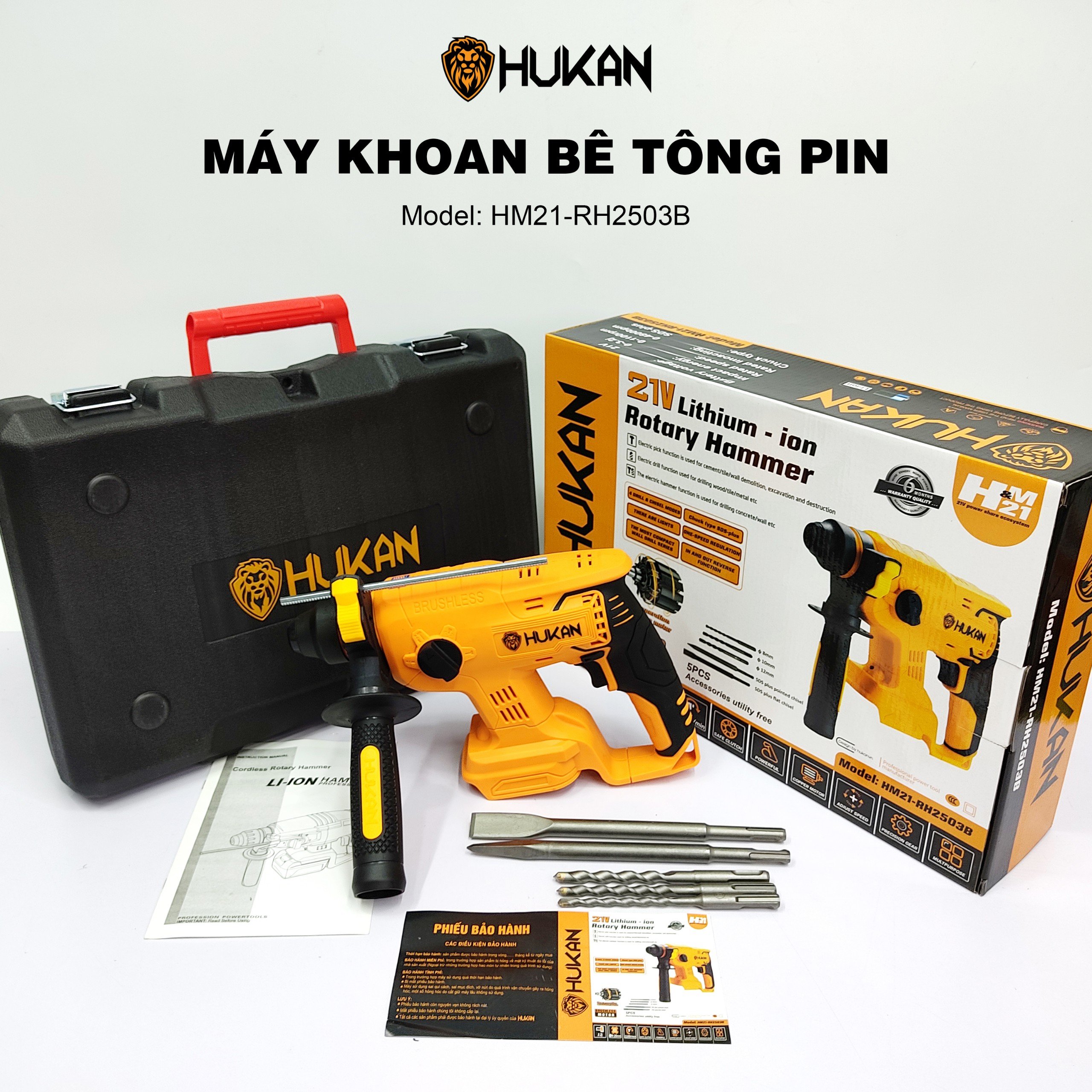Thân máy khoan bê tông dùng pin Hukan HM21-RH2503B – TYMMAYPIN