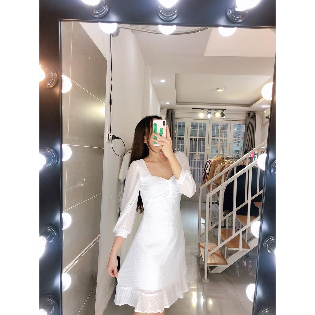 ĐẦM VOAN SỌC CỔ NHÚN