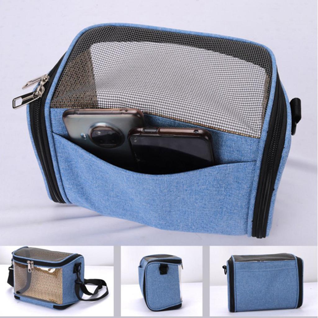 Bird Parrot Carrier Bag Transparent Breathable Pet Travel Bag for Rabbit