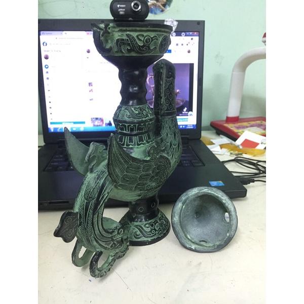 Bình đồng thờ, bình phong thuỷ độc lạ, bình đồng cổ, bình đồng cổ phong thuy