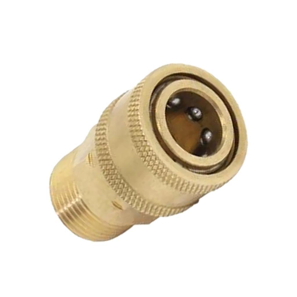 2 Pieces Pressure Washer Quick Release M22 Female to 1/4 Male Brass Coupling