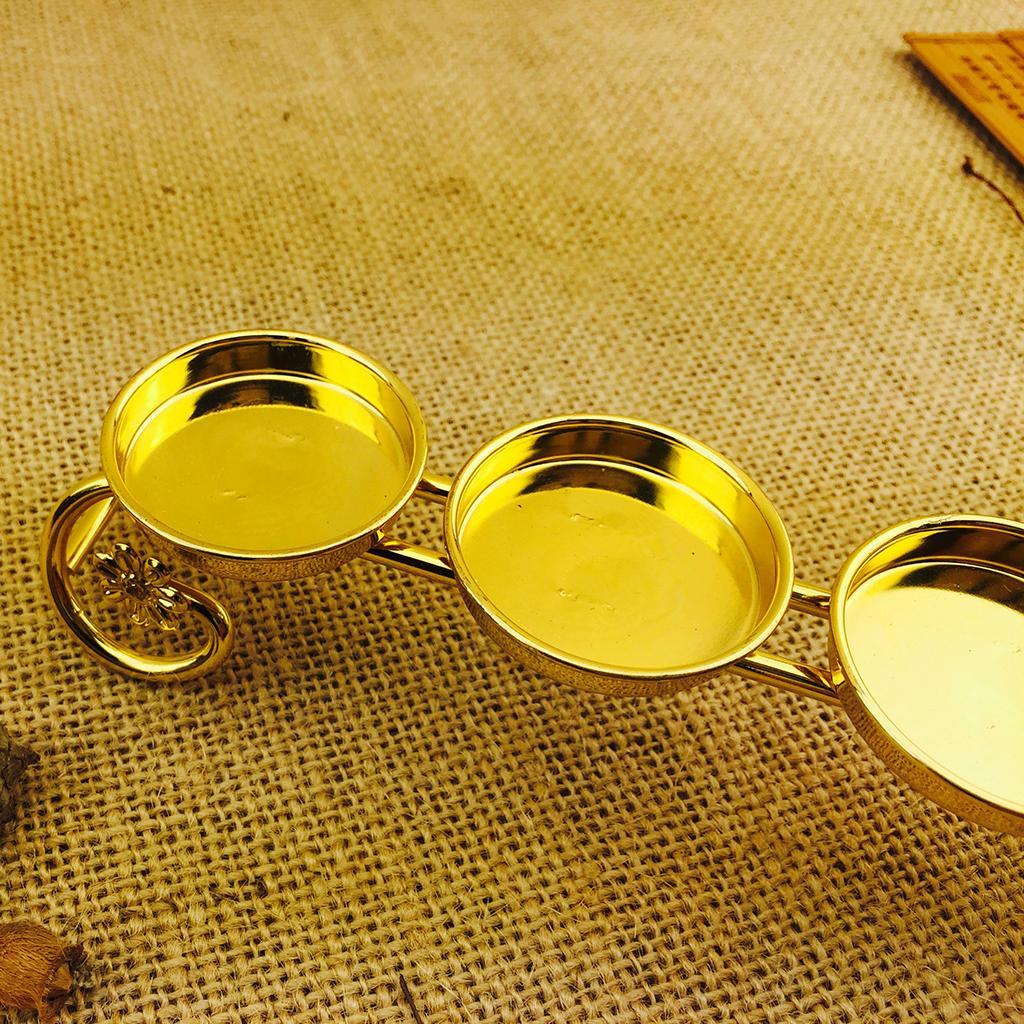 Classic Butter Lamp Holder 7 Tealight Candle Ghee Lamp Holders Decoration