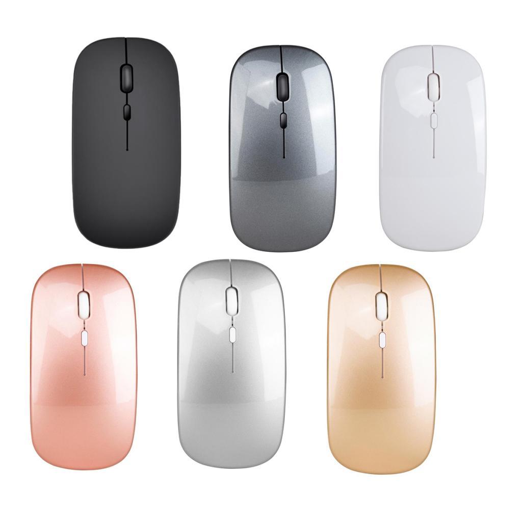 Mini Rechargeable Wireless Optical Gaming Mouse USB Receiver For PC Black