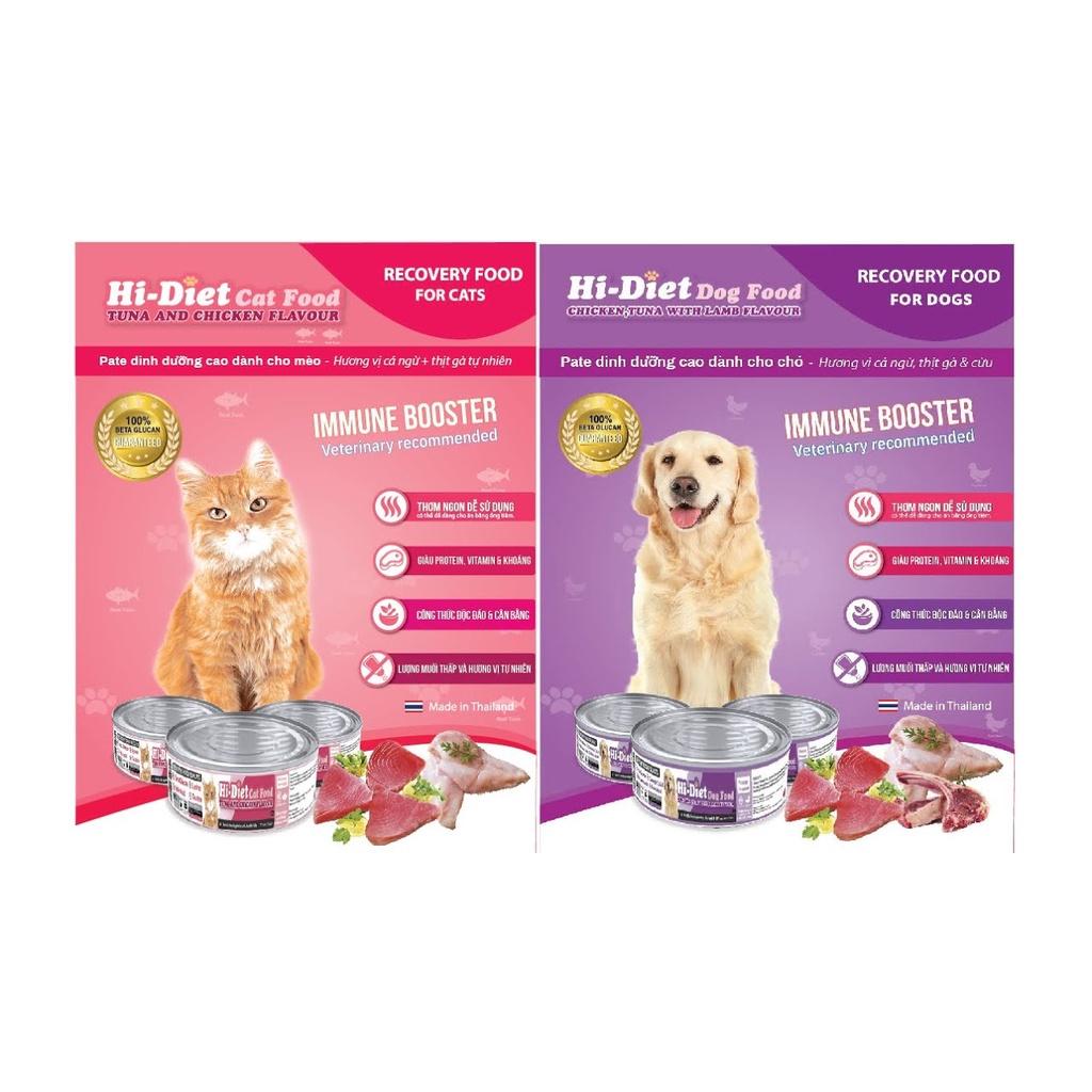 Pate dinh dưỡng cao Hi-Diet Cat Food dành cho mèo biếng ăn chậm lớn đang cần hồi phục cơ thể. Pate mèo. 80g