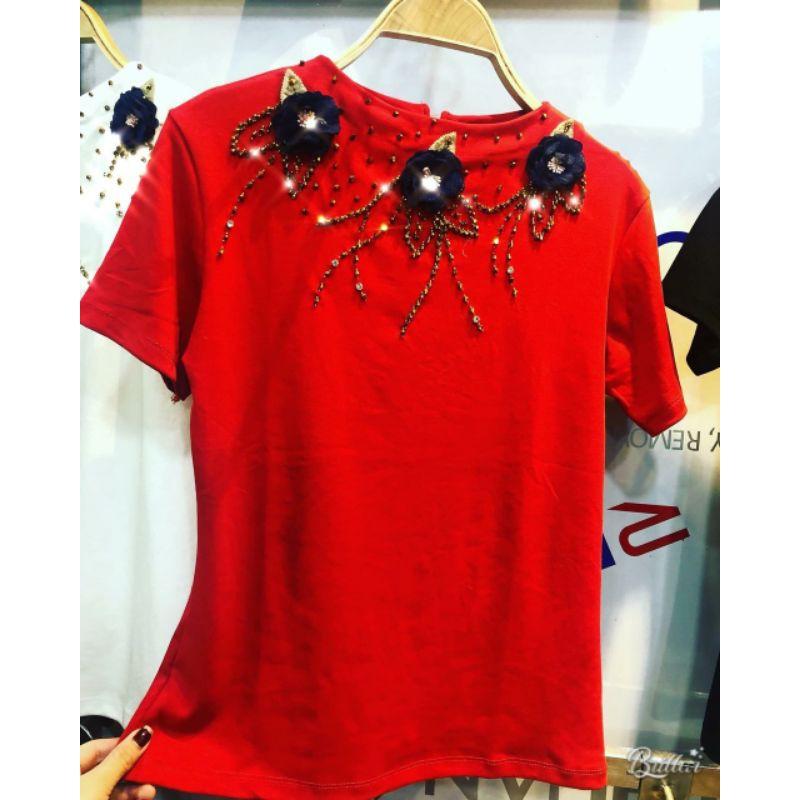 Áo thun đính cườm độc, đẹp,lạ