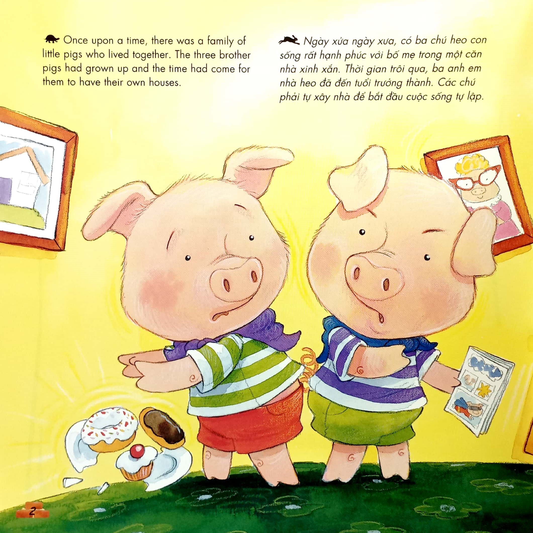 Truyện Cổ Tích Nổi Tiếng Song Ngữ Việt - Anh (Tái Bản 2023): The Three Little Pigs - Ba Chú Heo Con