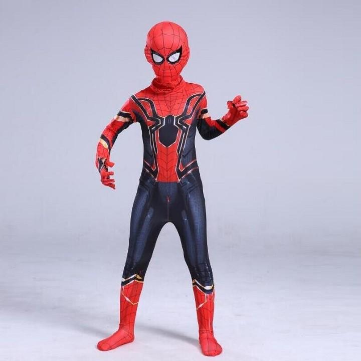 NGƯỜI LỚN - TRẺ EM Trang Phục Hóa Trang Người Nhện Người Máy Màu Đen Spiderman