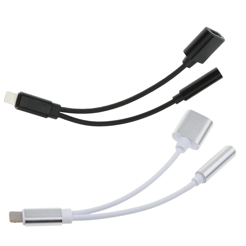 2 Pieces 3.5mm Headphone Audio Adapter Charger Cable For  7 8 Plus X