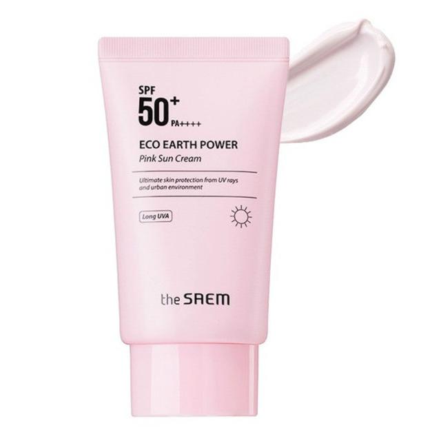 Kem Chống Nắng The Seam - Eco Earth Power Pink Sun Cream SPF 50+ PA++++