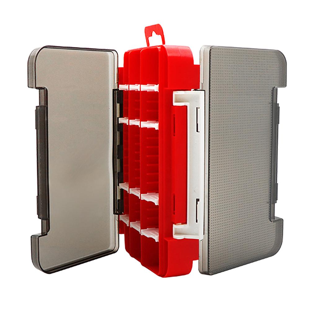 Double Sided Bait Box Lures Organizer Fishing Tackle Container