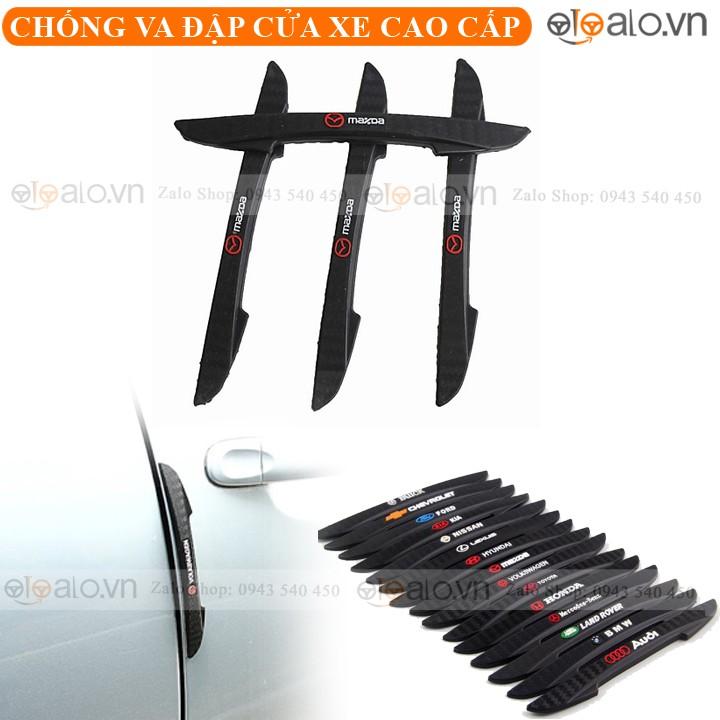Miếng dán logo xe Mazda chống va đập cửa xe ô tô