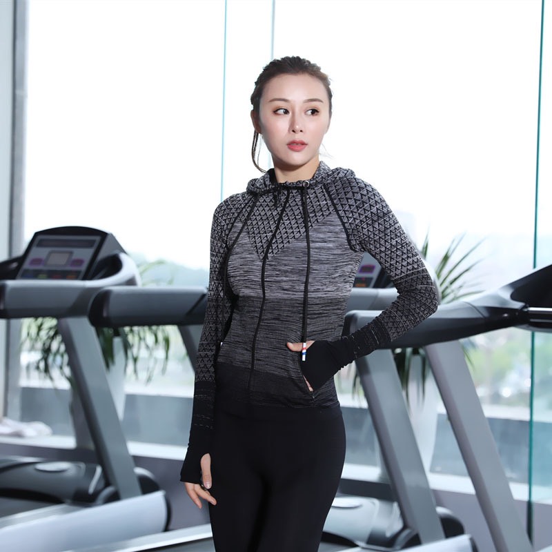Áo khoác nữ thun dệt kim cao cấp hàng quảng châu xịn xò khoác gym navy