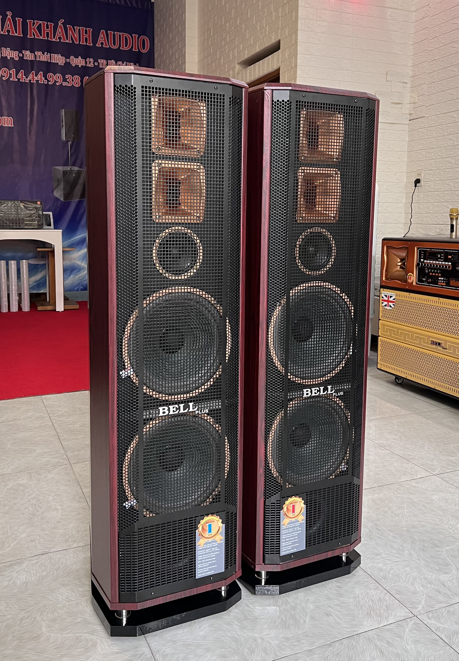 Loa đứng karaoke và nghe nhạc Full đôi 25 cao cấp BellPlus 1 cặp