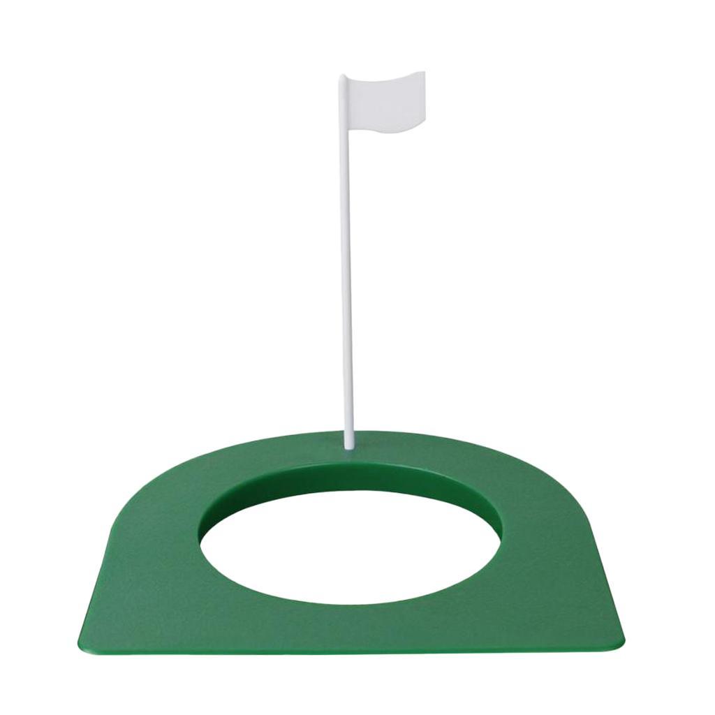 2pcs Golf Putting Green Regulation Cup Hole Flag Golf Practice Training Aids for Home Office Traveling