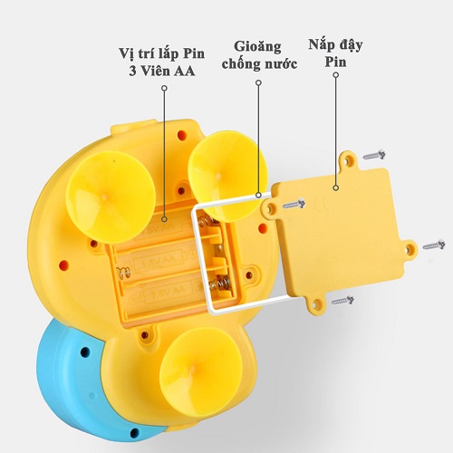 Sen Tắm Hình Vịt Con Chạy PIN Cho Bé Nhựa An Toàn Cho Trẻ Nhỏ