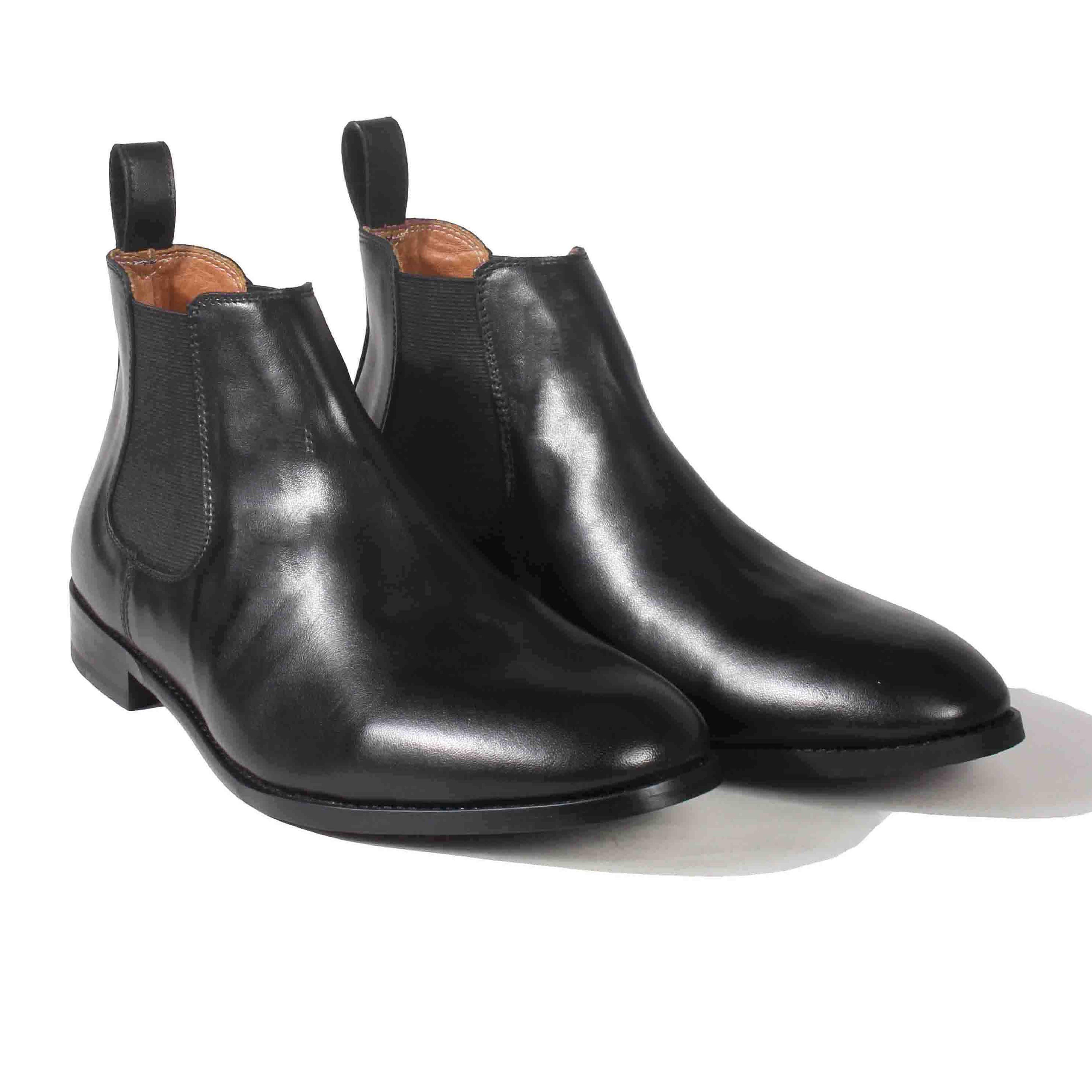 Giày Bốt Nam Banuli Da Bê Italian Chelsea Boots  H1CS1 (Da Veg Itali Mềm Dẻo, Đế Siêu nhẹ, Bảo Hành Trọn Đời)