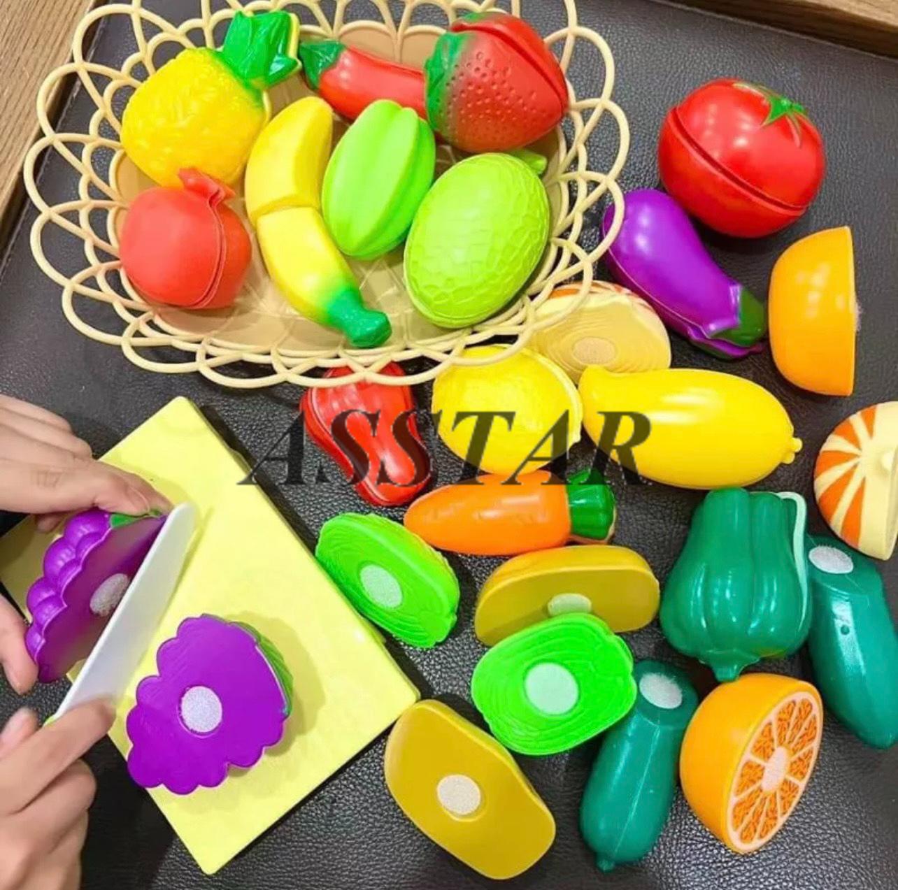 Đồ Chơi Cắt Hoa Quả Cho Bé, Bộ 43 Chi Tiết, Đồ Chơi Trẻ Em, Quà Tặng Sinh Nhật Cho Bé