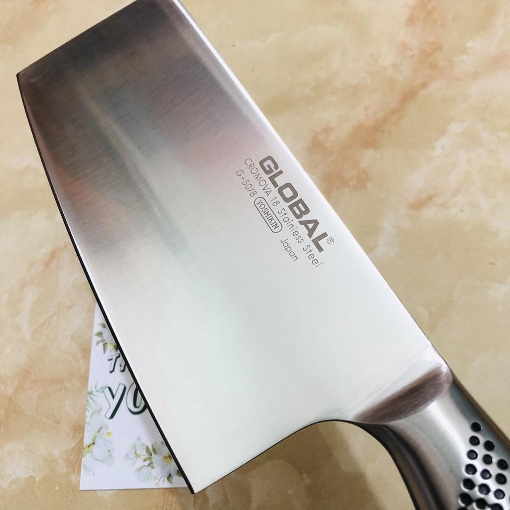 Dao Nhật Chặt Xương Global G - 50 Meat Cleaver - Dao Nhật Bản Cao Cấp (350mm) Chất Liệu Thép Không Gỉ