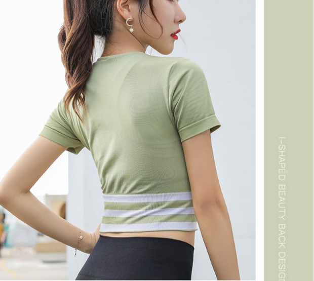 Áo Tập Thể Thao Gym Yoga Nữ Azuno AZ2050  Dáng Croptop Chất Liệu Cotton Mát Thấm Mồ Hôi Tốt