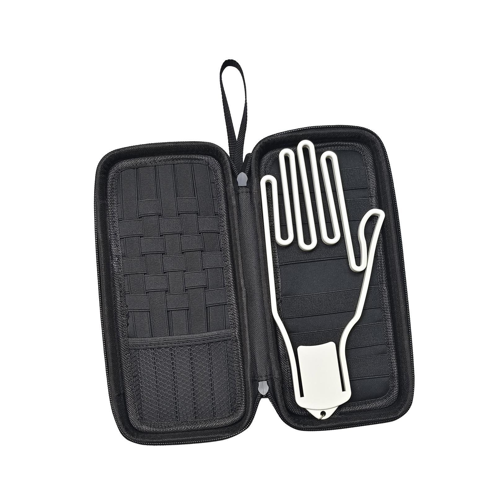 Golf Gloves Holder Golf Glove Case Organizer with Attachable Glove Former Golf Accessories Hard Case Glove Caddie for Phone Ball Markers Tees