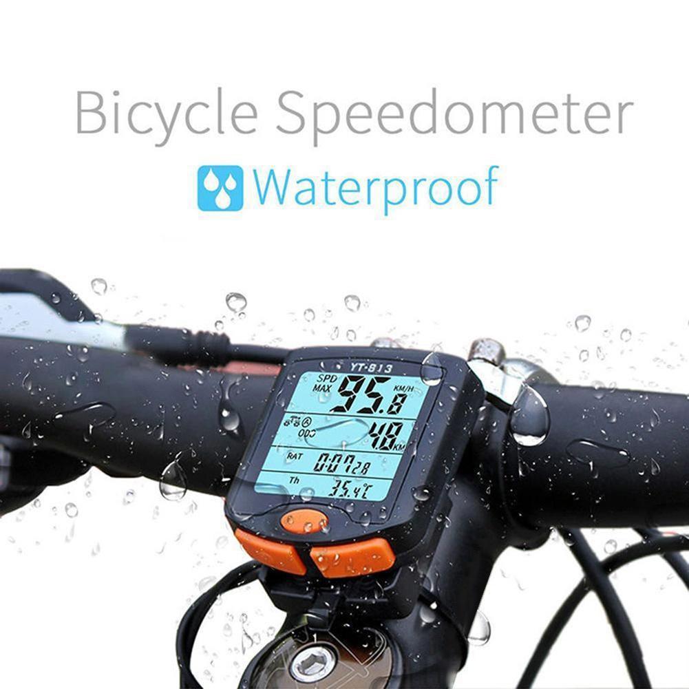 Bike Cycling Bicycle Computer Odometer Backlight Wired LCD Display Speedomet Odometer Code Table Backlight Cycling Speed Counter